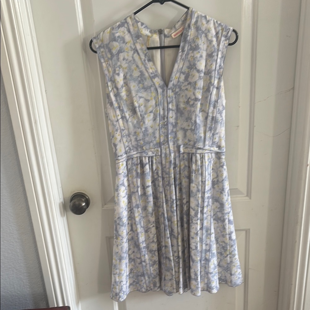 Rebecca Taylor Blue and White Floral Maxi Dress